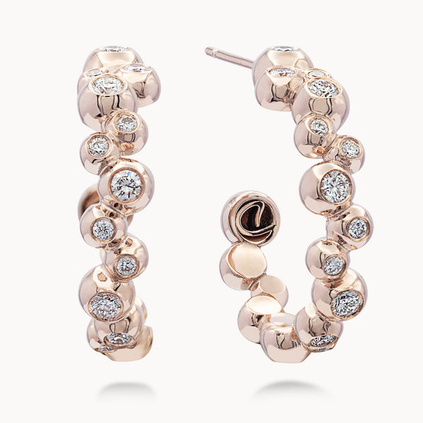 Ajao Hoops Diamond Set - Rose Gold