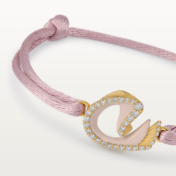Pink Nya Bracelet - Yellow Gold