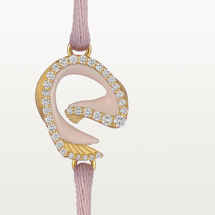 Pink Nya Bracelet - Yellow Gold