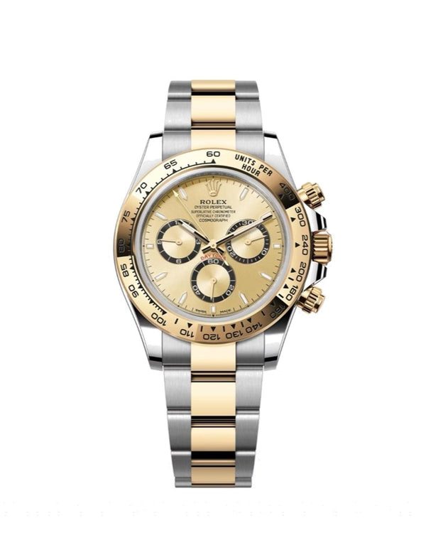 Rolex Yellow Gold and Steel Cosmograph Daytona with Gold Dial 40mm