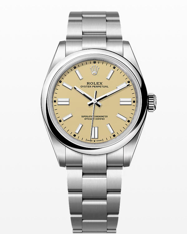 Rolex Oyster Perpetual with Beige Dial 41mm