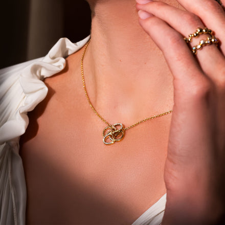 Motif Necklace Half Set - Yellow Gold