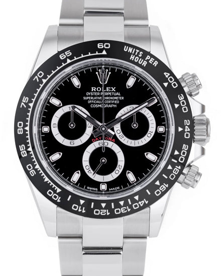Rolex Oystersteel Daytona Cosmograph Black Dial 40mm