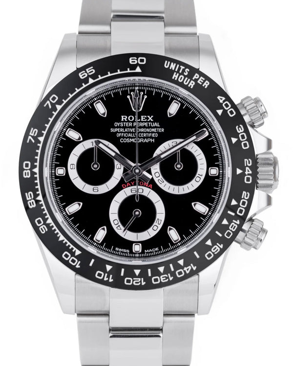 Rolex Oystersteel Daytona Cosmograph Black Dial 40mm