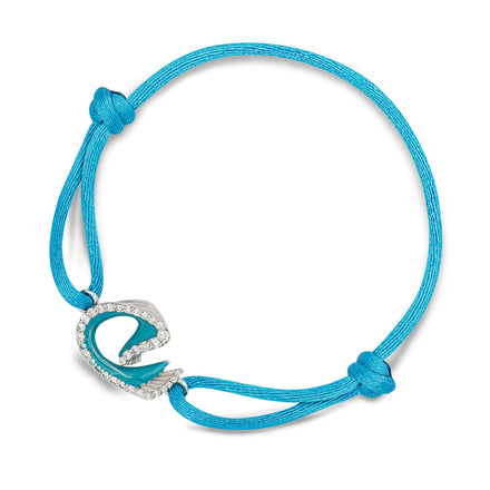 Blue Nya Bracelet - White Gold