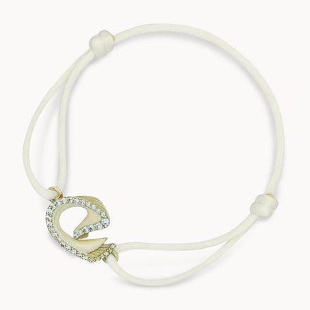 Cream Nya Bracelet - Yellow Gold