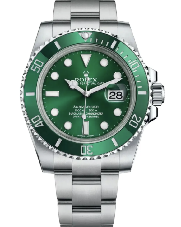 Rolex Oystersteel Submariner "Hulk" Green Dial 40mm