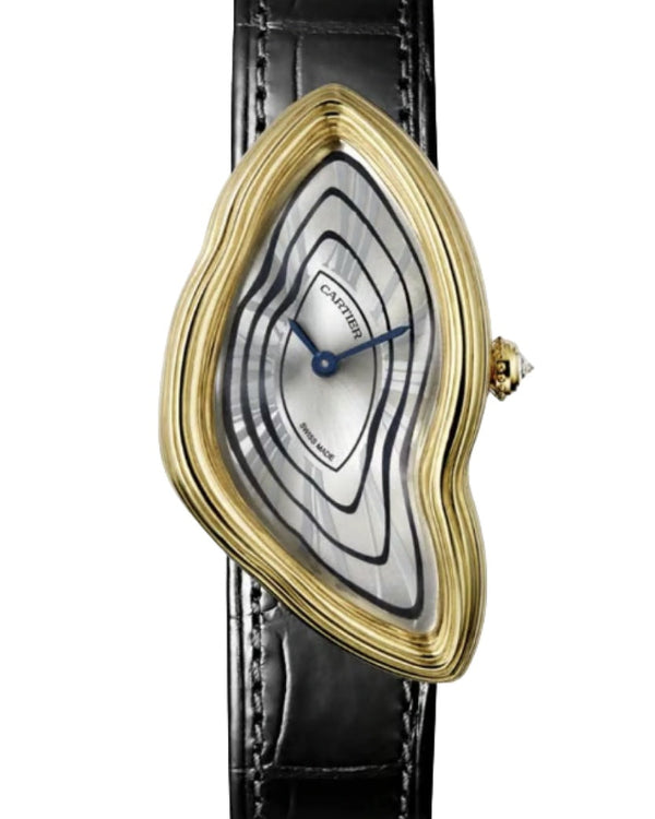 Cartier Crash Limited Edition Radieuse in Yellow Gold with Silver Roman Dial 23mm
