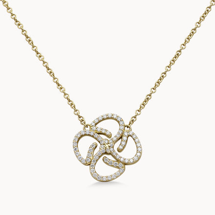Motif Necklace Full Set - Yellow Gold