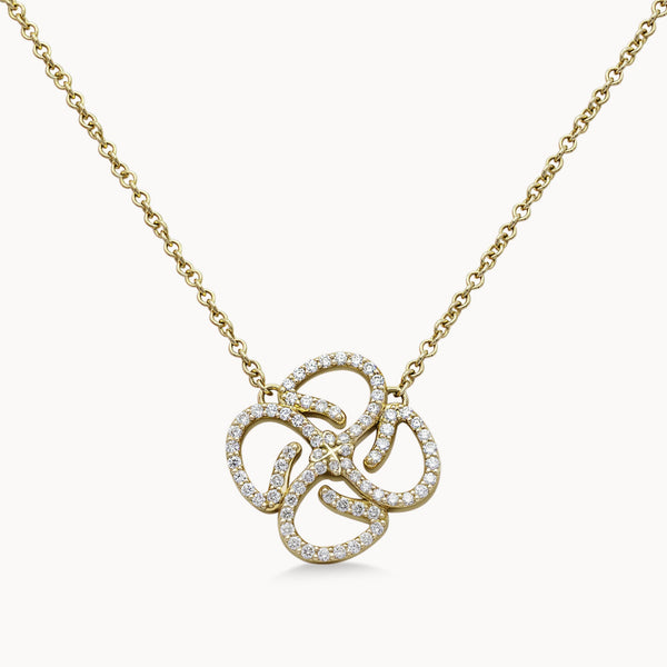 Motif Necklace Full Set - Yellow Gold