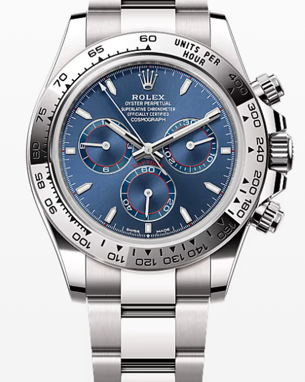 Rolex White Gold Daytona Cosmograph Blue Dial 40mm