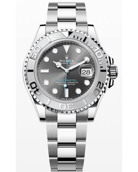 Rolex Yacht Master Oyster and Platinum with a Rhodium Dial 40mm