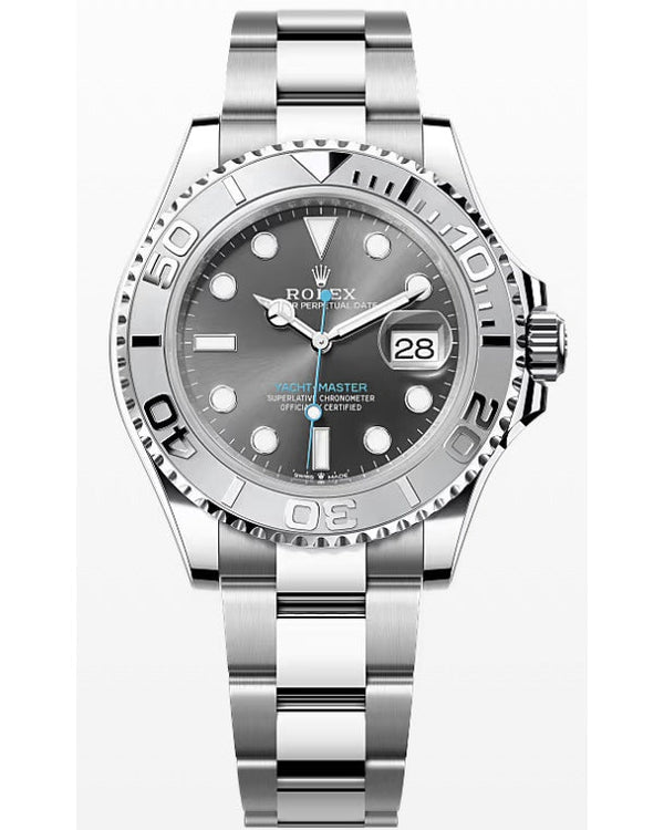 Rolex Yacht Master Oyster and Platinum with a Rhodium Dial 40mm