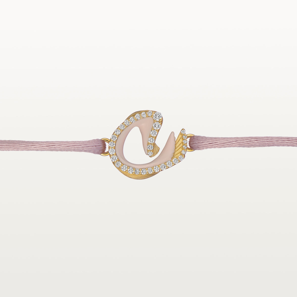 Pink Nya Bracelet - Yellow Gold