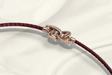 Brown Rosa Bracelet - Rose Gold