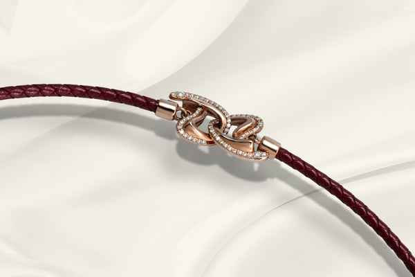 Brown Rosa Bracelet - Rose Gold