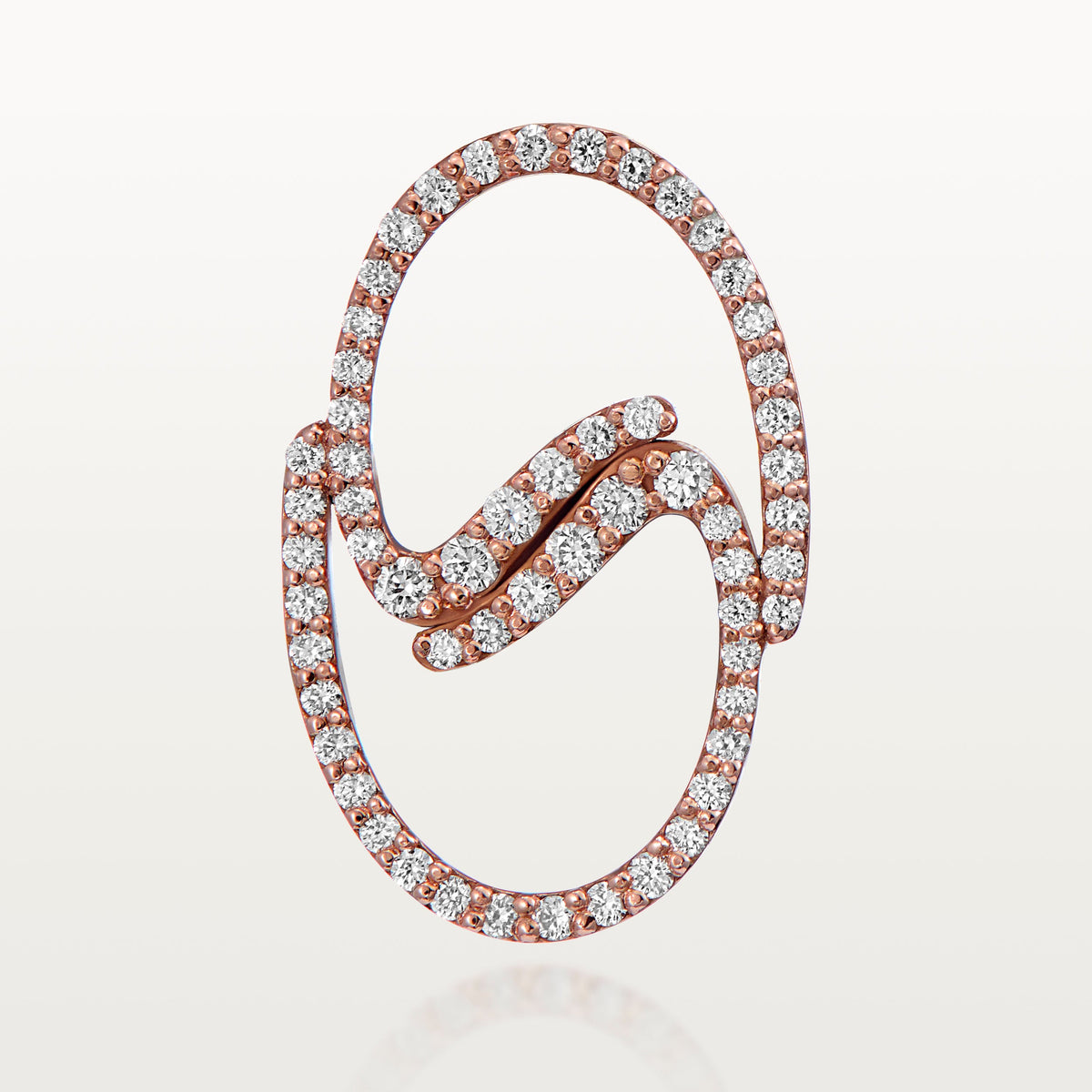 Yin & Yang Earrings - Rose Gold