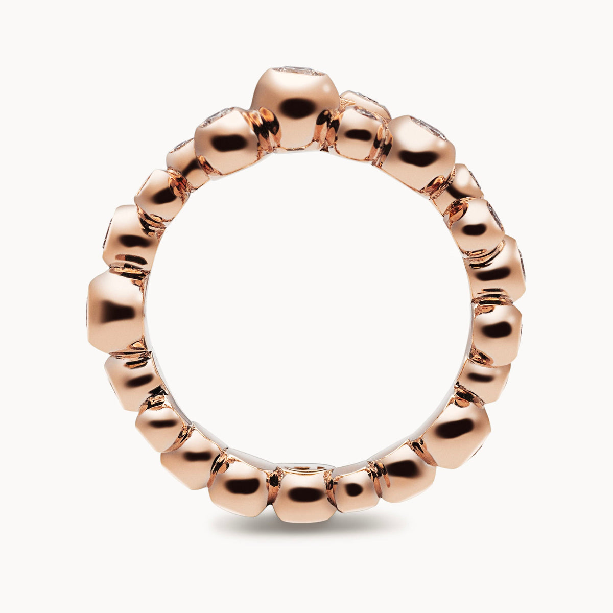 Ajao Rings Diamond Set - Rose Gold