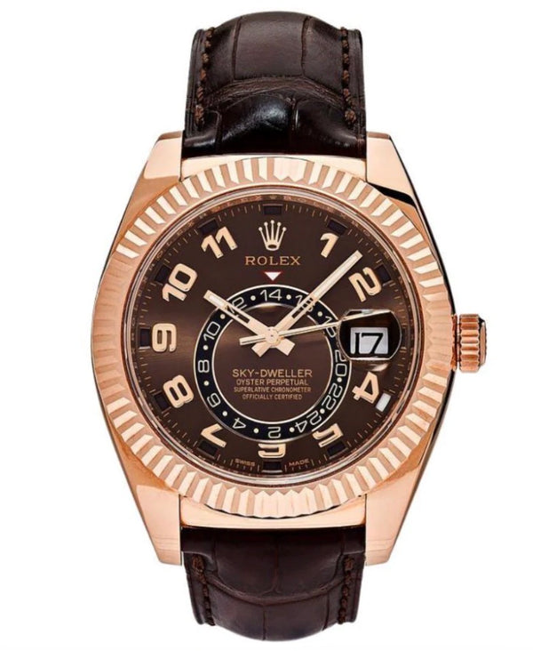 Rolex Skydweller chocolate strap