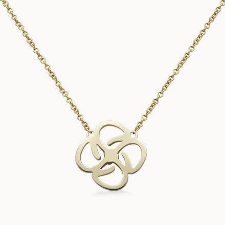 Motif Necklace Full Set - Yellow Gold