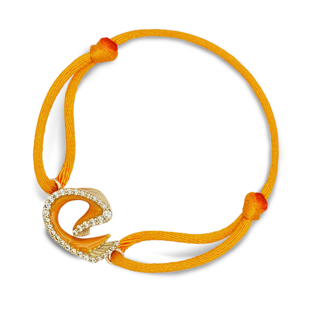 Orange Nya Bracelet - Yellow Gold