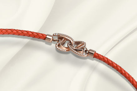 Orange Rosa Bracelet - Rose Gold