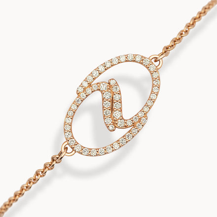 Yin & Yang Bracelet - Rose Gold