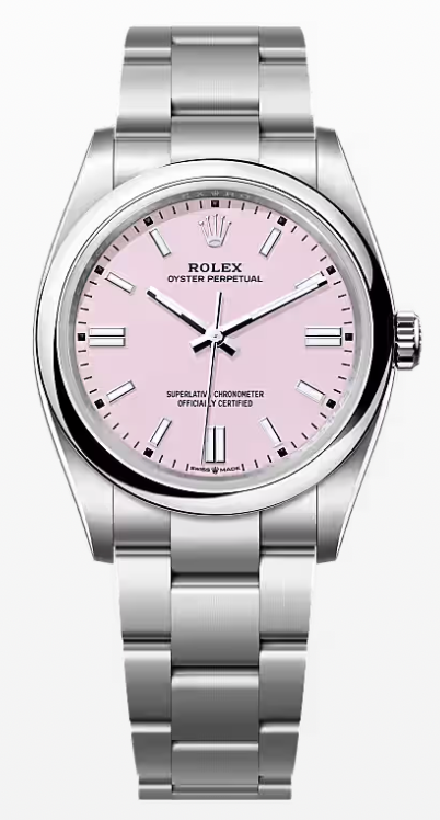 Rolex Oyster Perpetual with Pink Dial 36mm