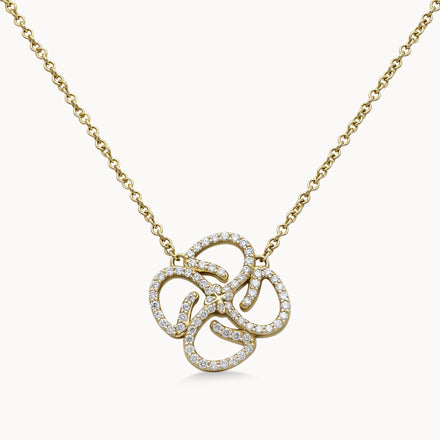 Motif Necklace Full Set - Yellow Gold