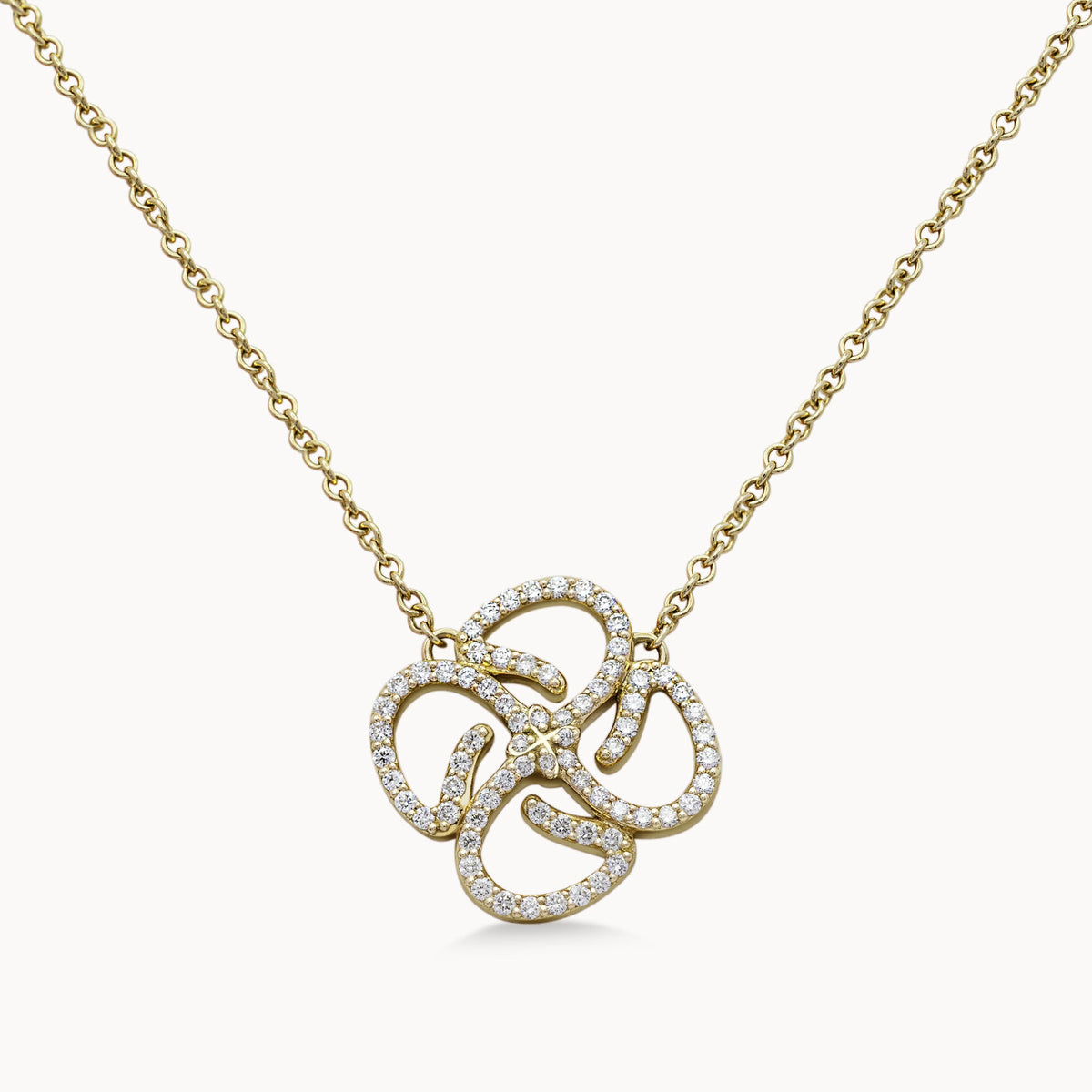 Motif Necklace Full Set - Yellow Gold