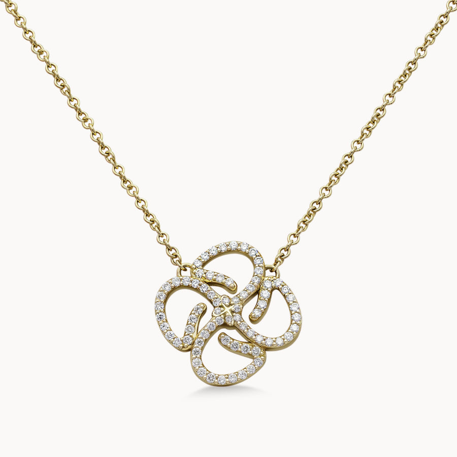 Motif Necklace Full Set - Yellow Gold