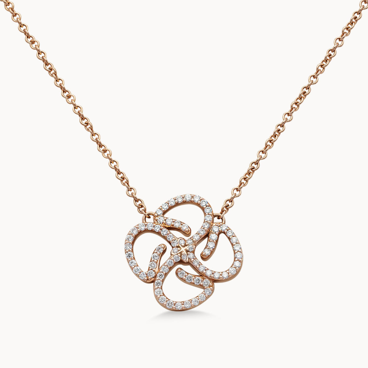 Motif Necklace Full Set - Rose Gold