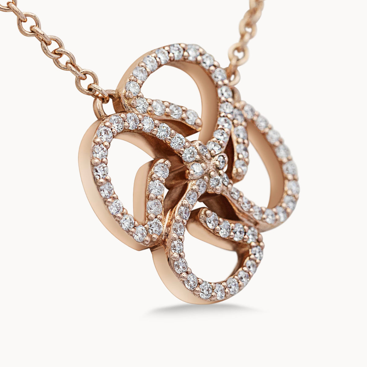 Motif Necklace Full Set - Rose Gold